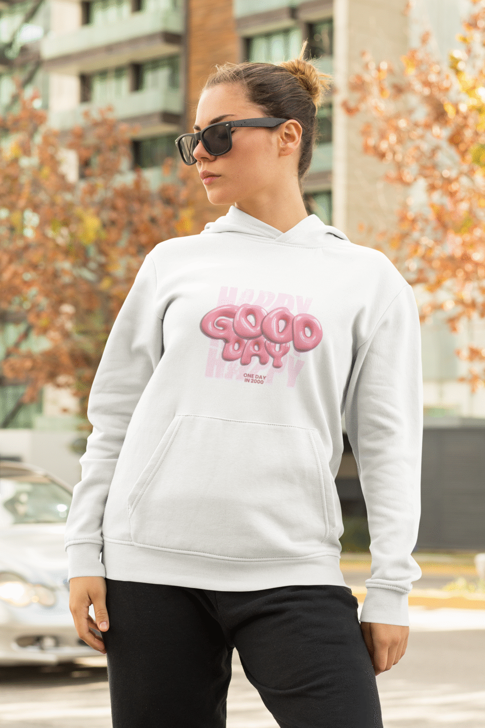 Good Day Hoodie - Playful Urban Style