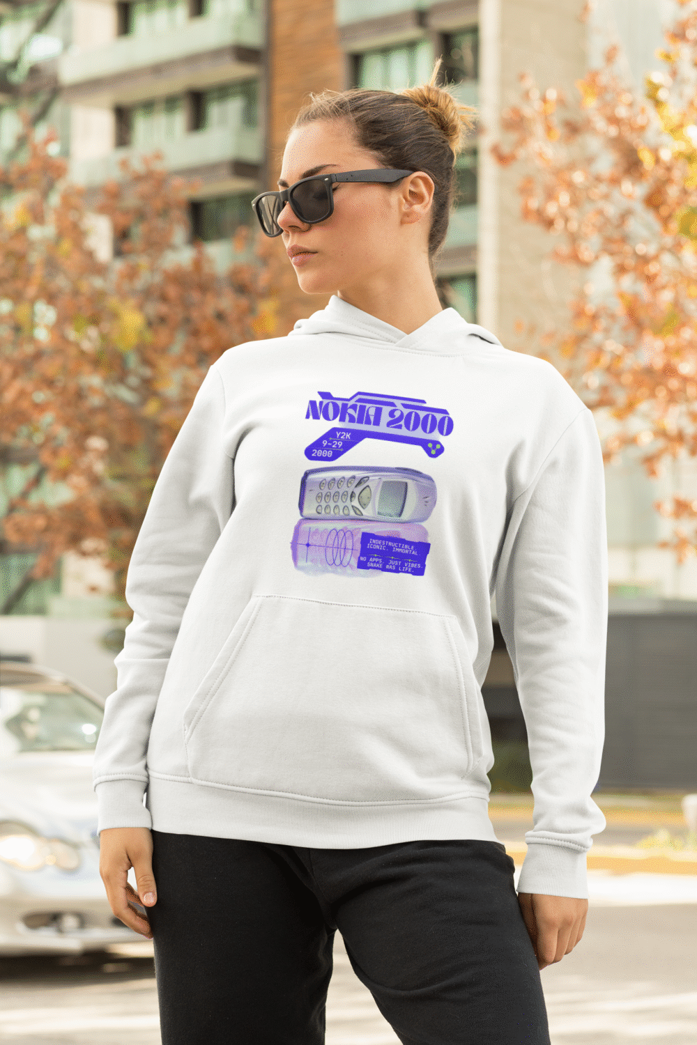 Nokia 2000 Hoodie - Retro Tech Fashion