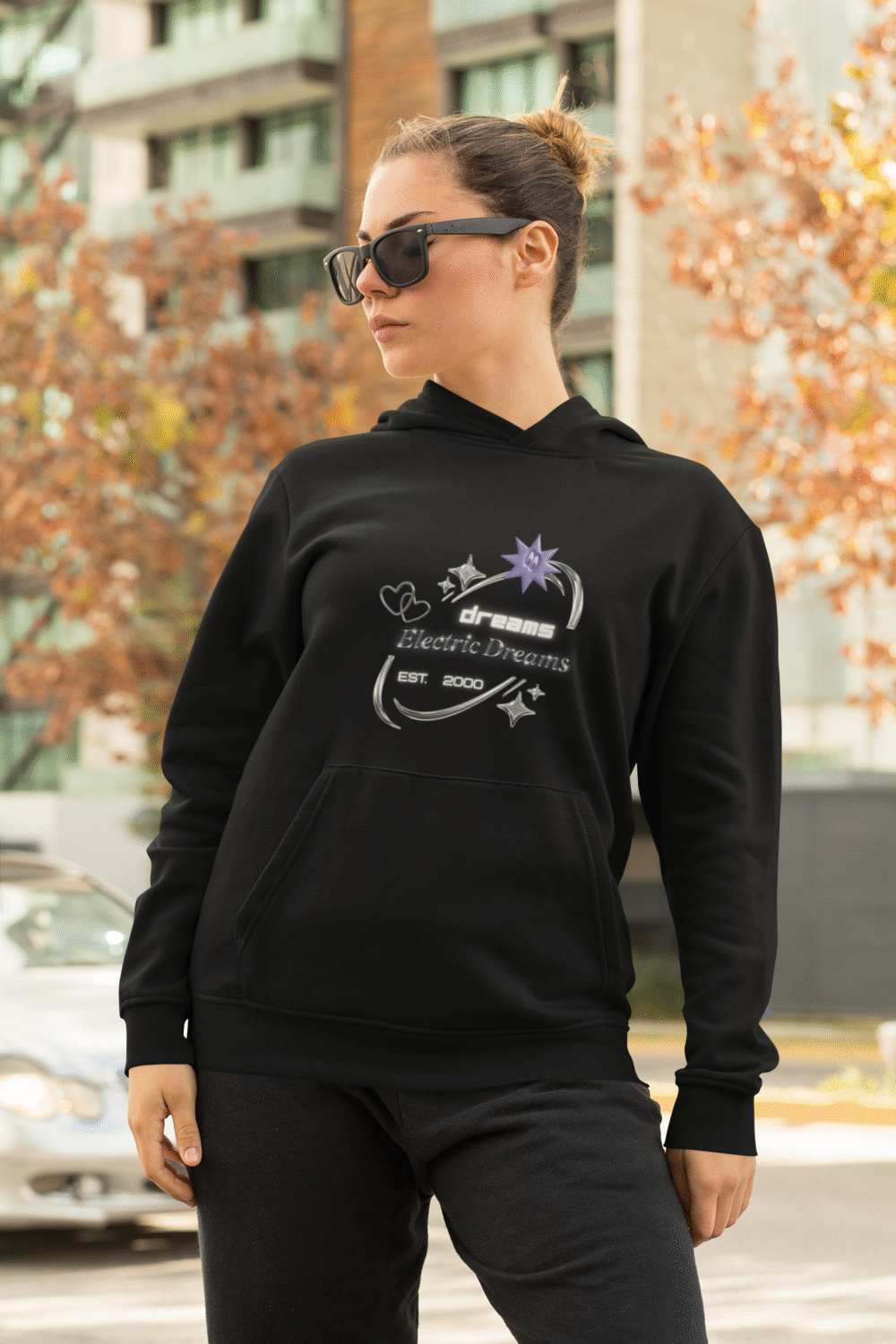 Electric Dreams Hoodie - Futuristic Style