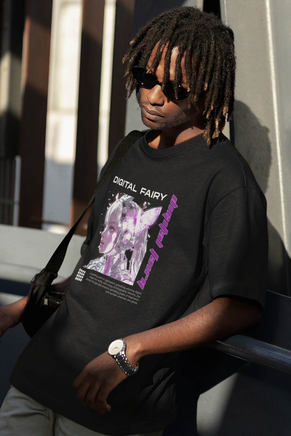 Digital Fairy T-Shirt – Glitchcore Streetwear