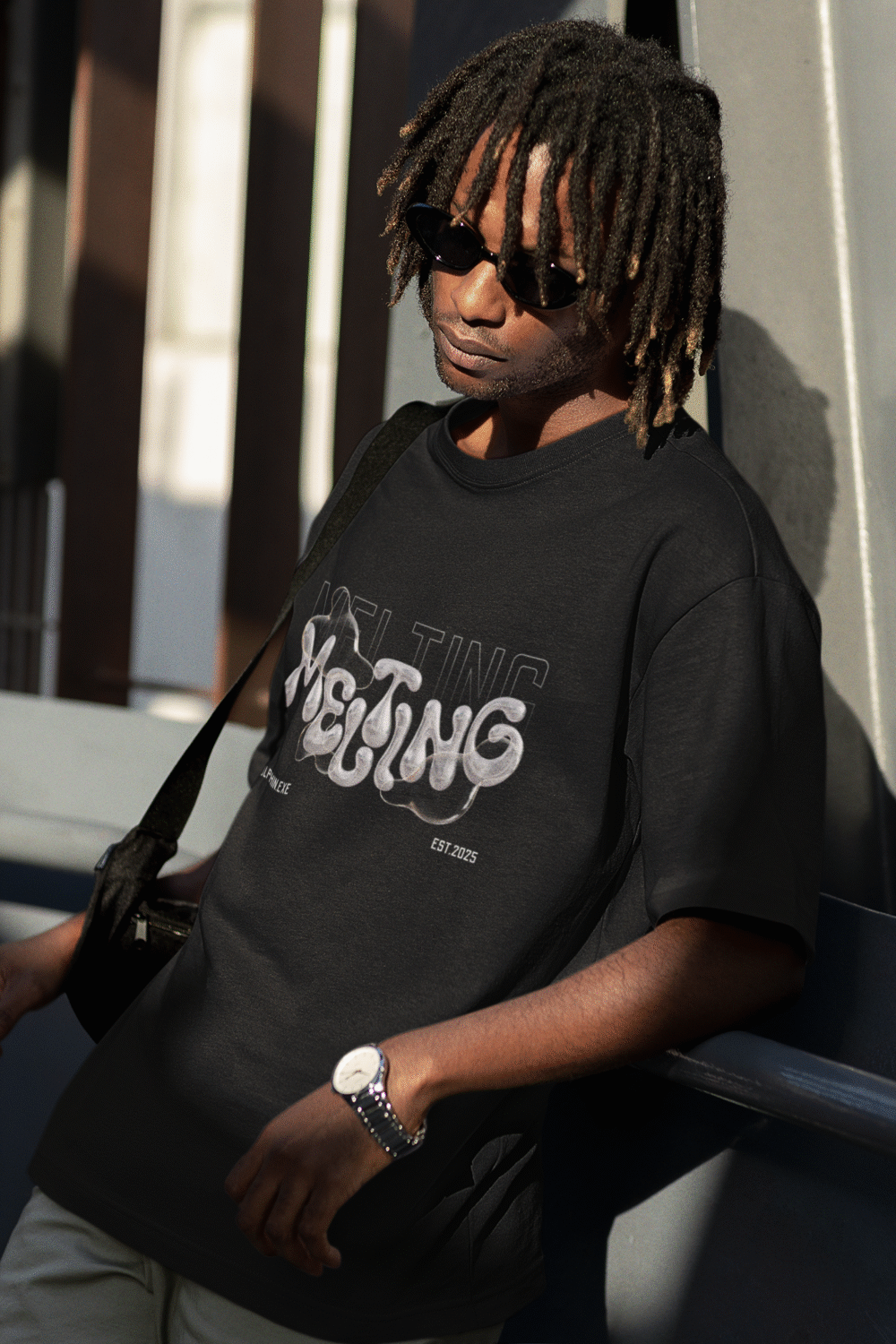 Melting T-Shirt – Drip Effect Graphic Style