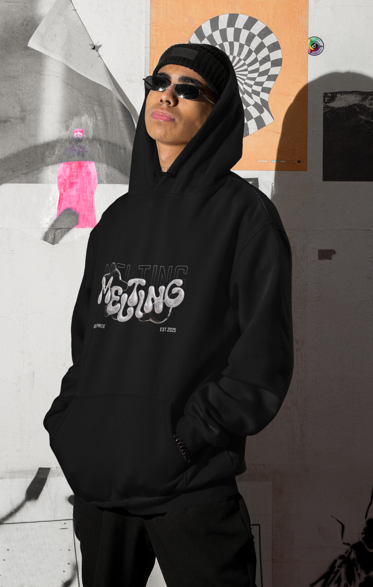 MELTING Hoodie – Surreal Aesthetic Pullover