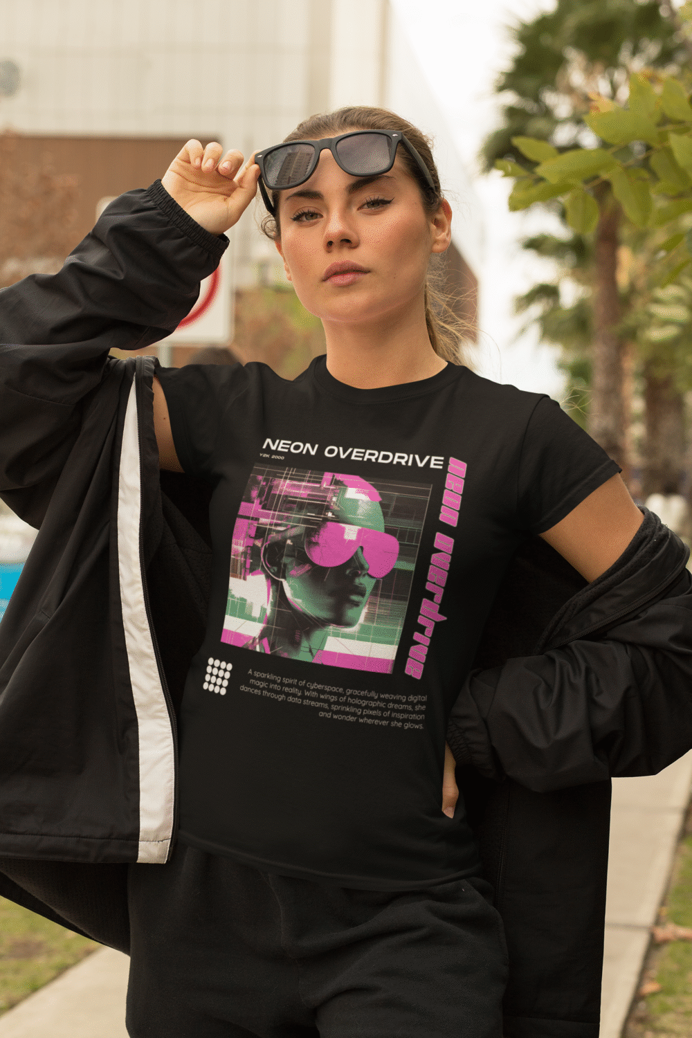 Neon Overdrive T-Shirt: Futuristic Style
